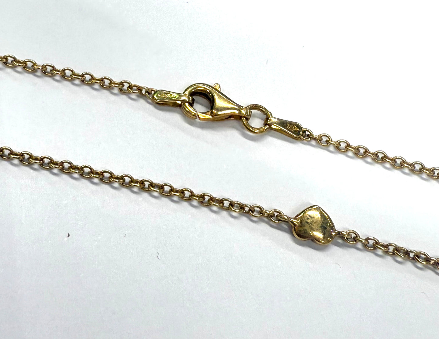 Collier Ras du Cou Coeur Or Jaune 18k 6.40 Grs