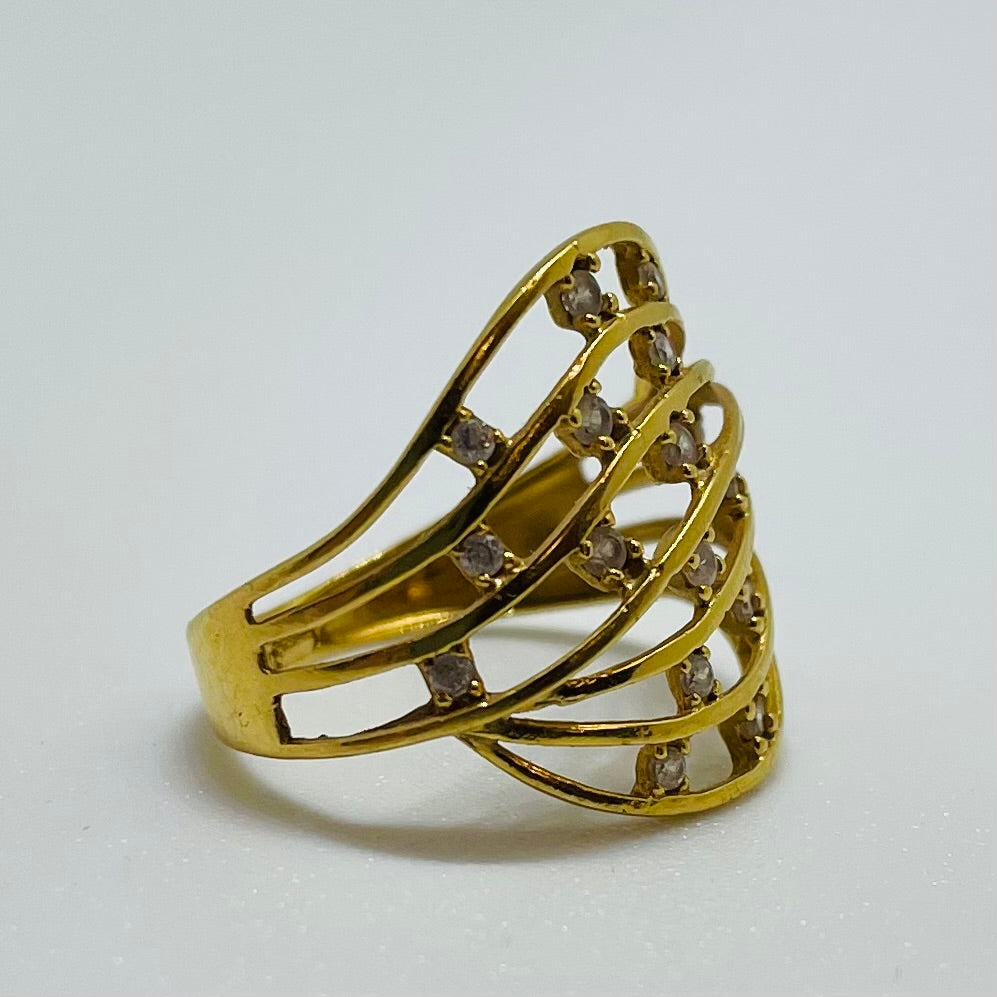 Bague en or jaune 18K Taille-54