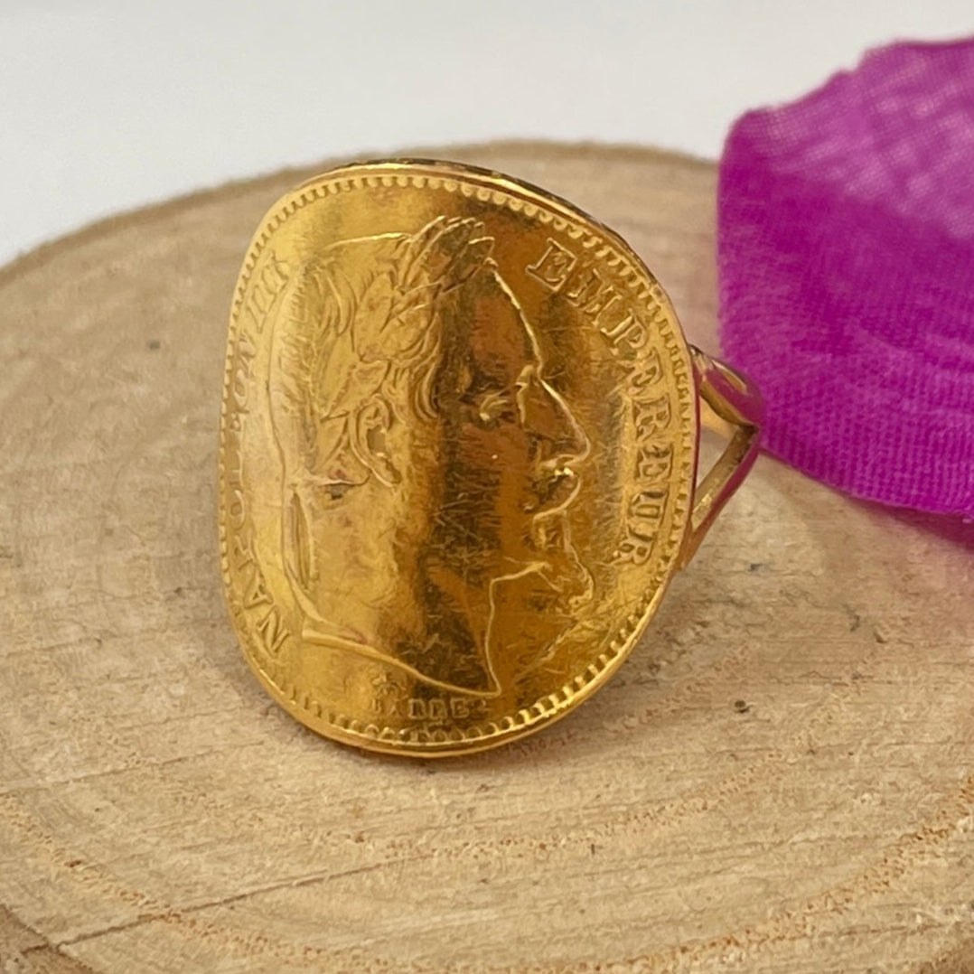 Bague en Or jaune 18K Taille-58