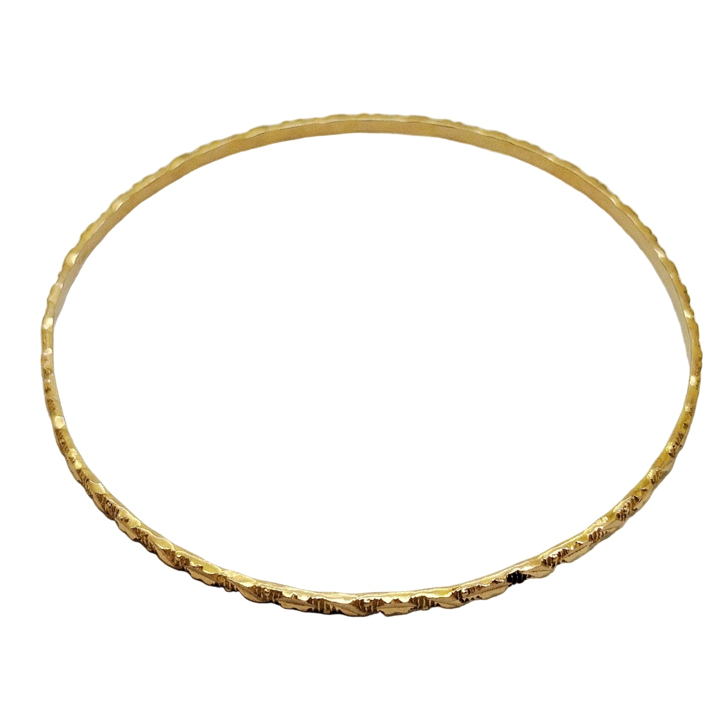 Bracelet jonc en or jaune 18K - 6.39g