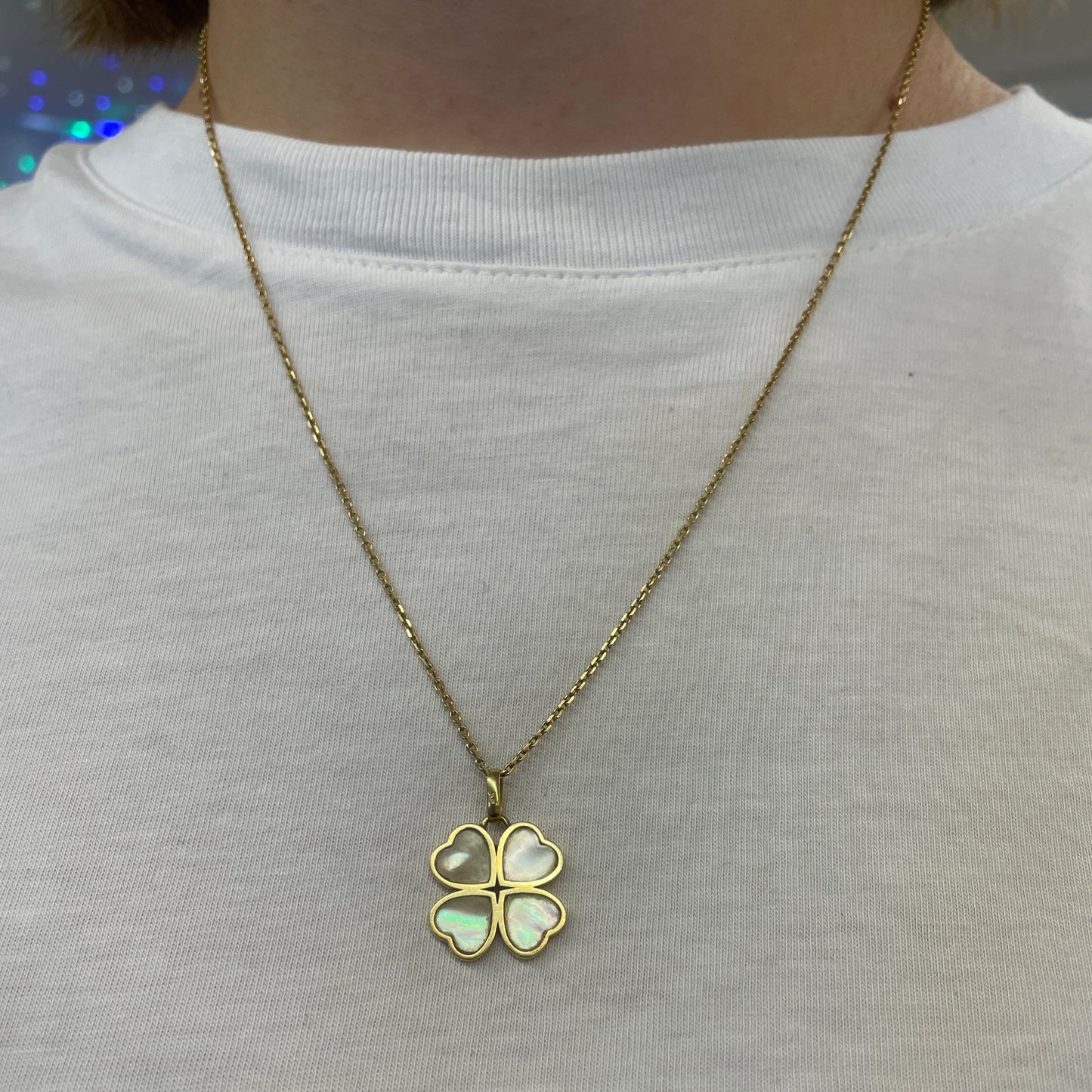 Collier Trèfle Or Jaune 18K 6.18 Grs