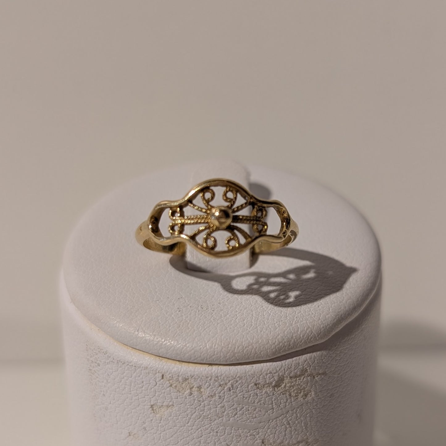 Bagues anciennes en or jaune 18 carats Taille-52