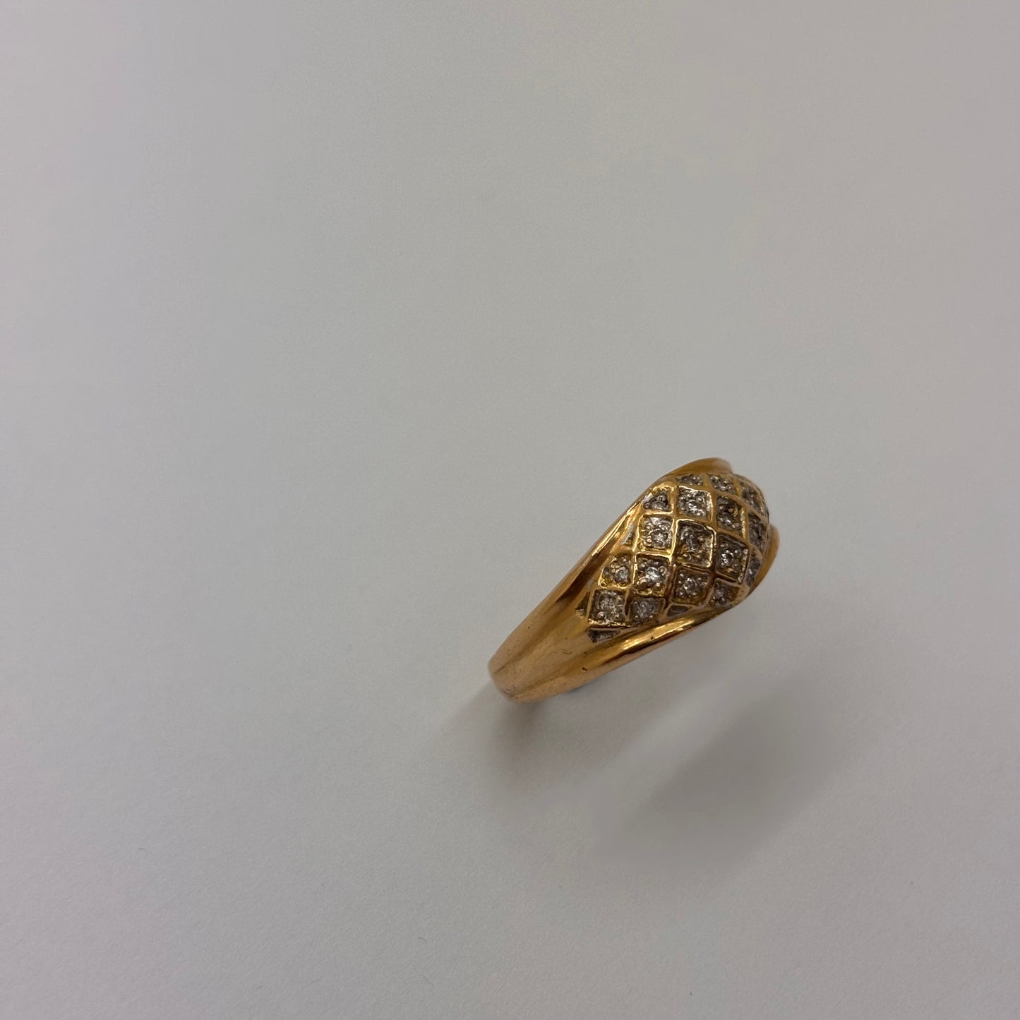 Bague en or jaune 18K Taille-52
