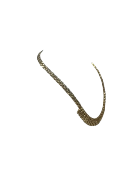 Collier ras de cou Or Jaune Gourmette 18K 44cm
