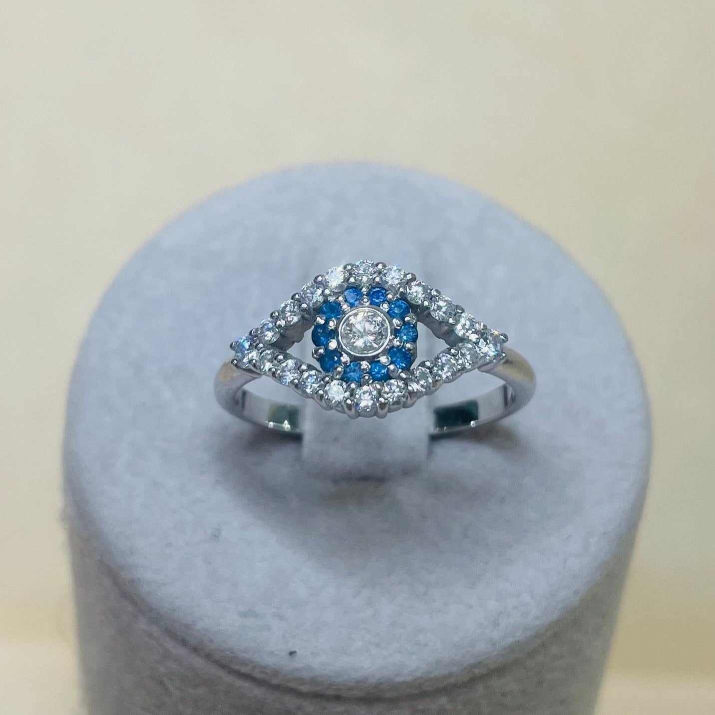 Bague en or blanc 18K Taille-54.5