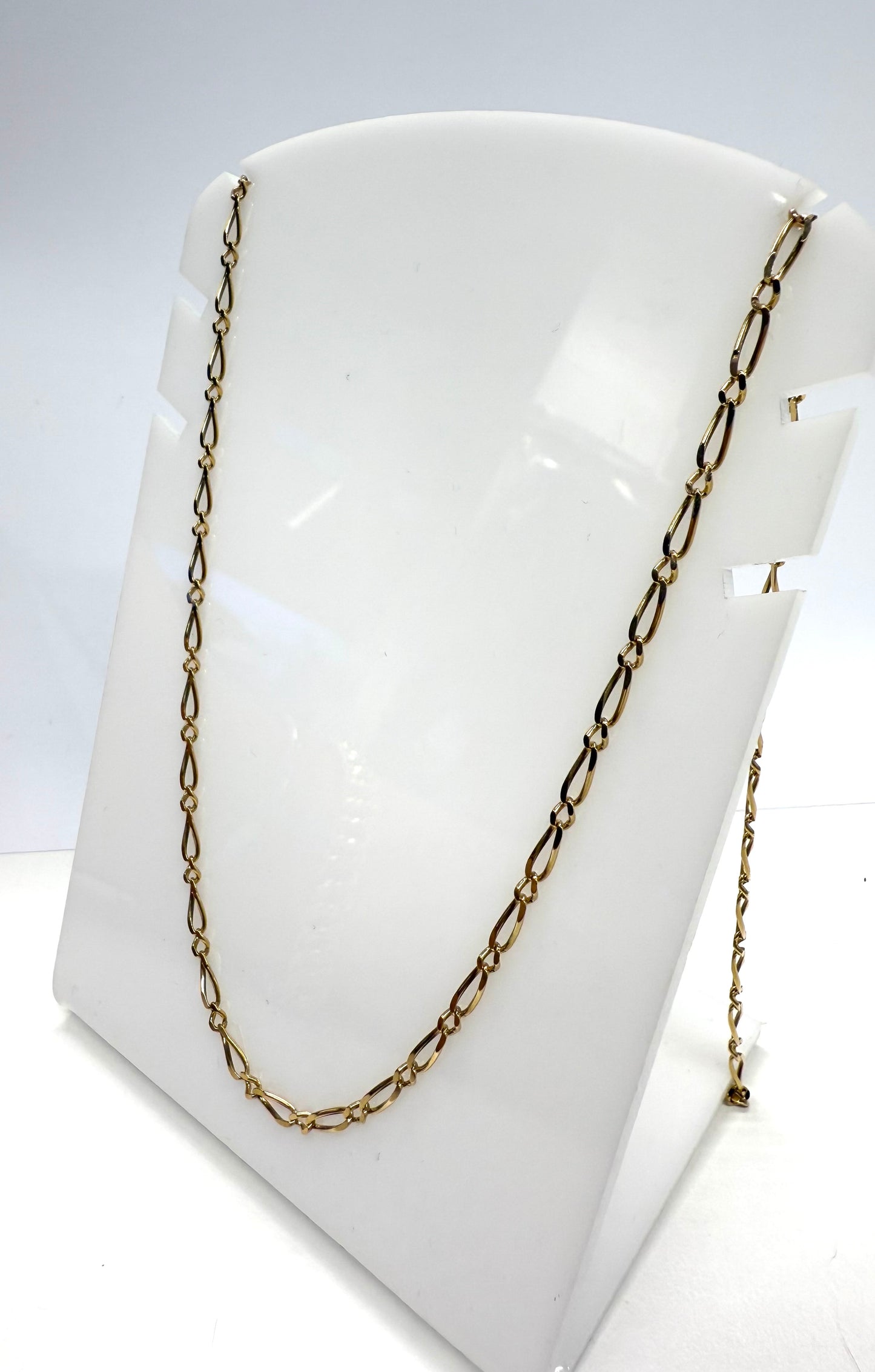 Collier Chaîne Figaro Or Jaune 18k Lg 66