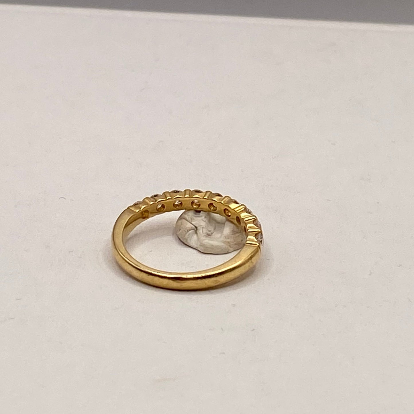 Bague Demi Tour en Or Jaune 18K Taille-58