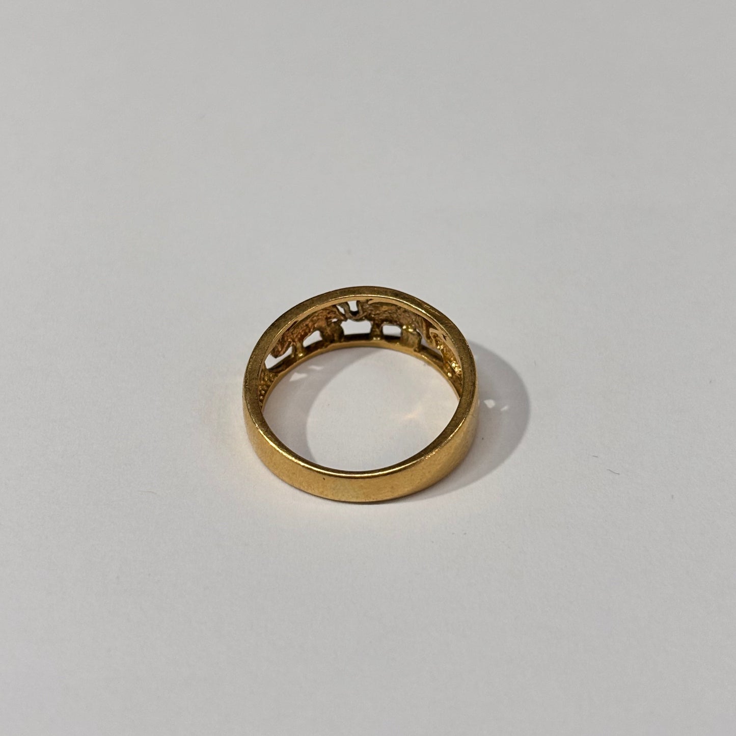 Bague Éléphants Or 18K Taille-51
