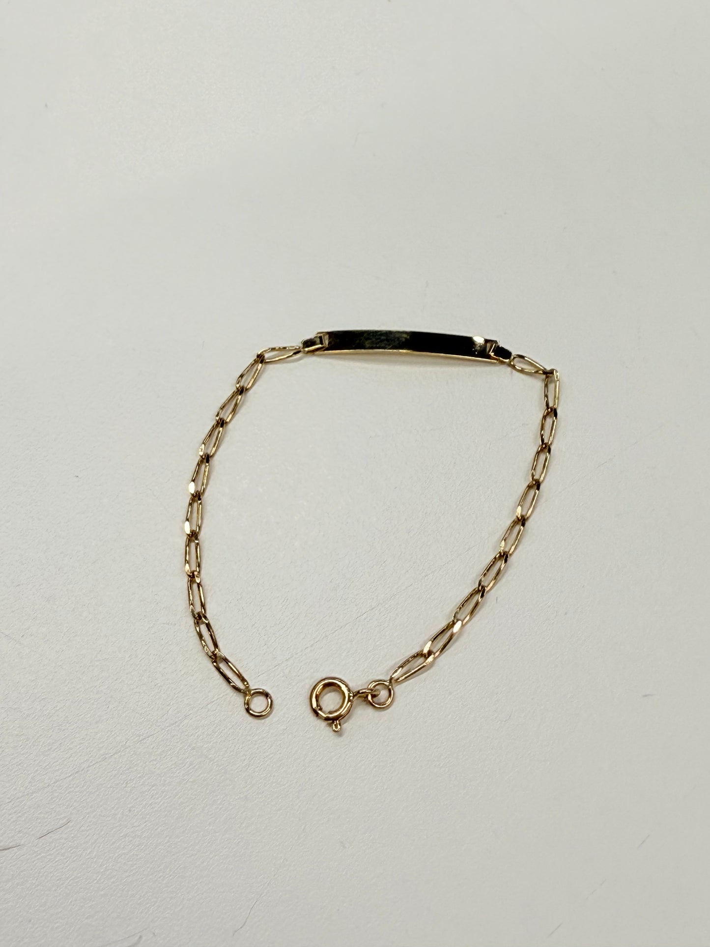 Bracelet Identité Or Jaune 18 Carats Enfant