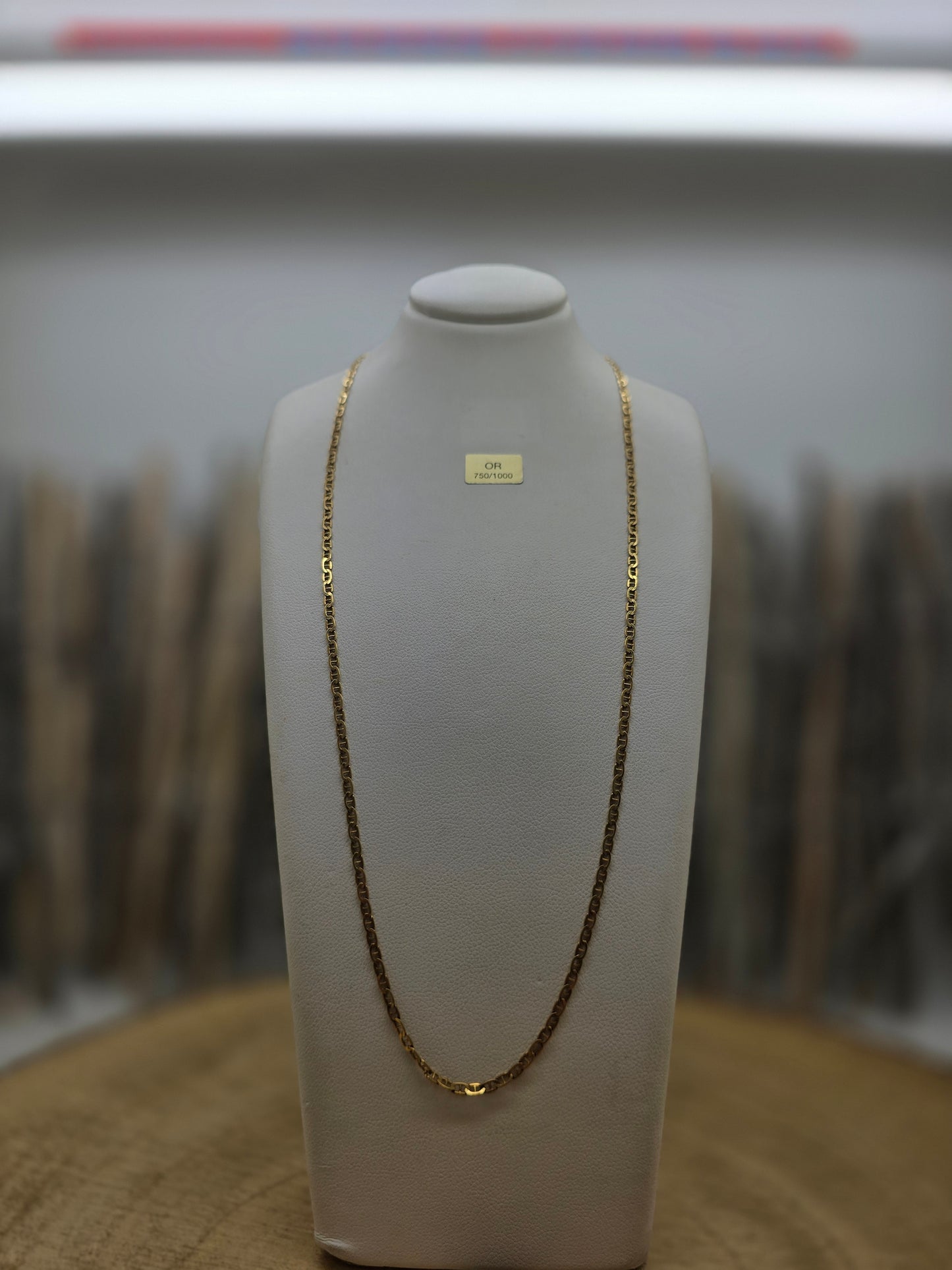 Collier Sautoir en Or Jaune 18K 3.99 Grs