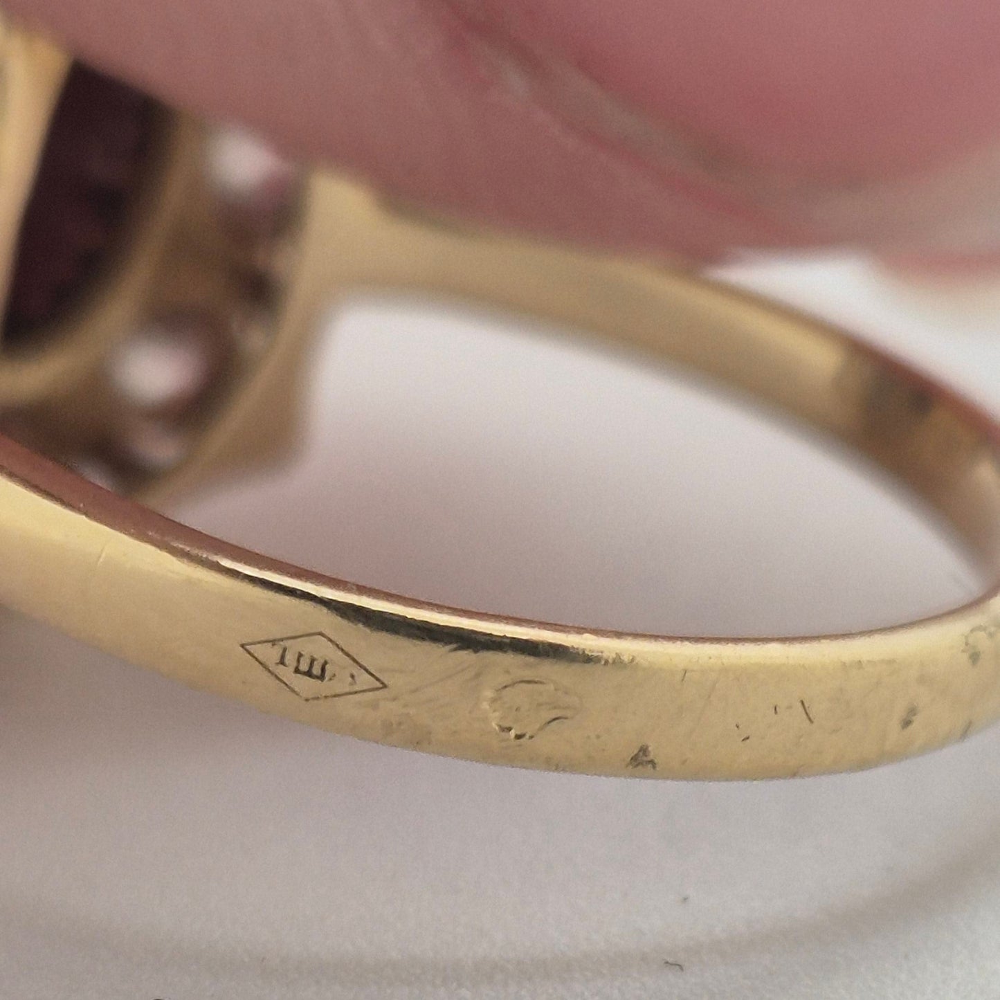 Bague Marguerite en Or Jaune 18K avec Diamants