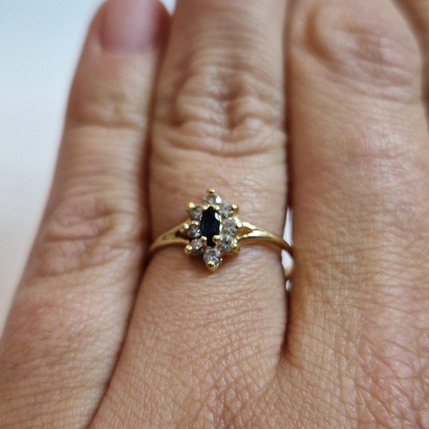 Bague Marguerite en Or Jaune 18K Taille-54