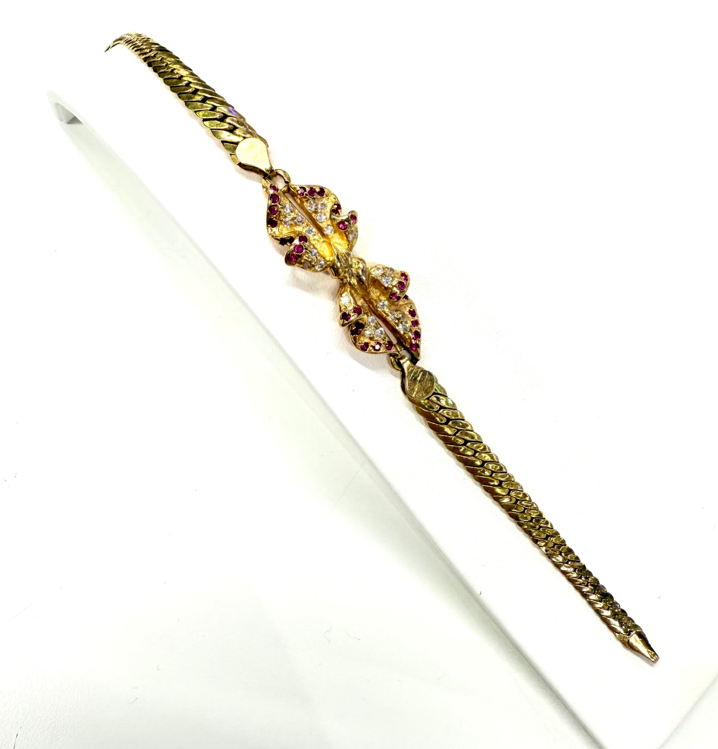 Bracelet Maille Anglaise en or jaune 18K 13.79 Grs
