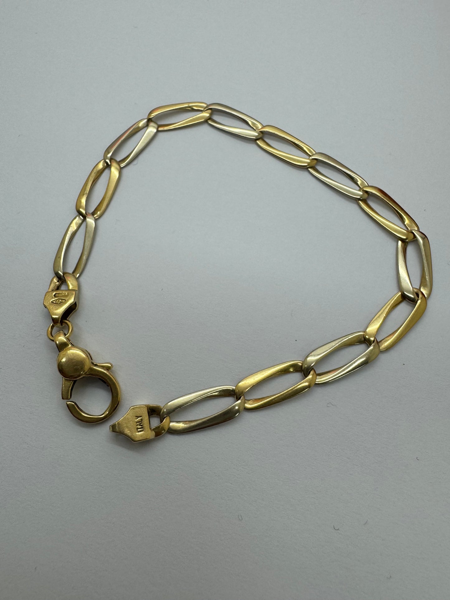 Bracelet Maillon Cheval en Or 18K 19.5 cm 8.51g