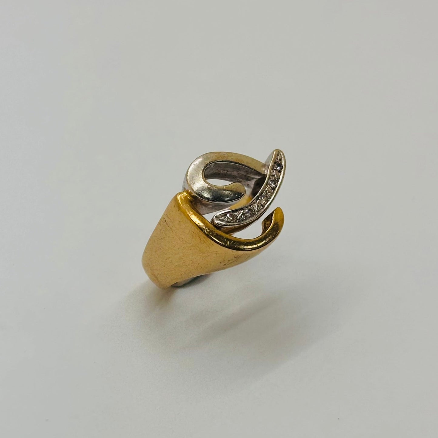 Bague en or 18K avec diamants Taille-52