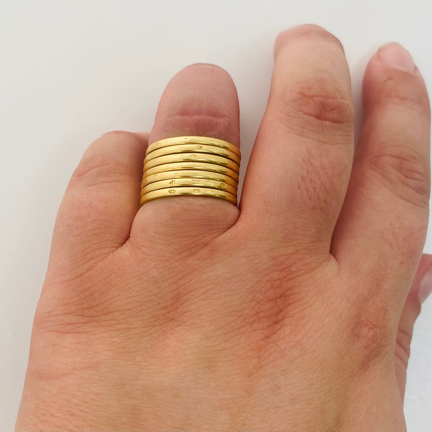 Bagues Semainier Or Jaune 18K Tête d'Aigle