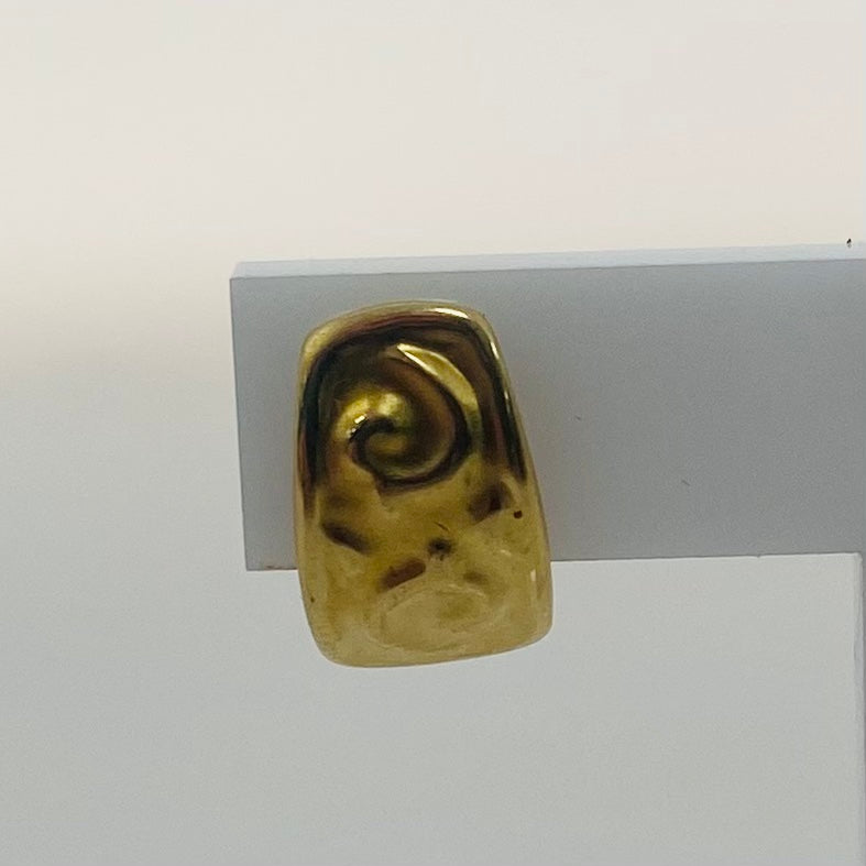 Boucles d'oreilles Clou Or 18K Poussettes 1.01 Grs