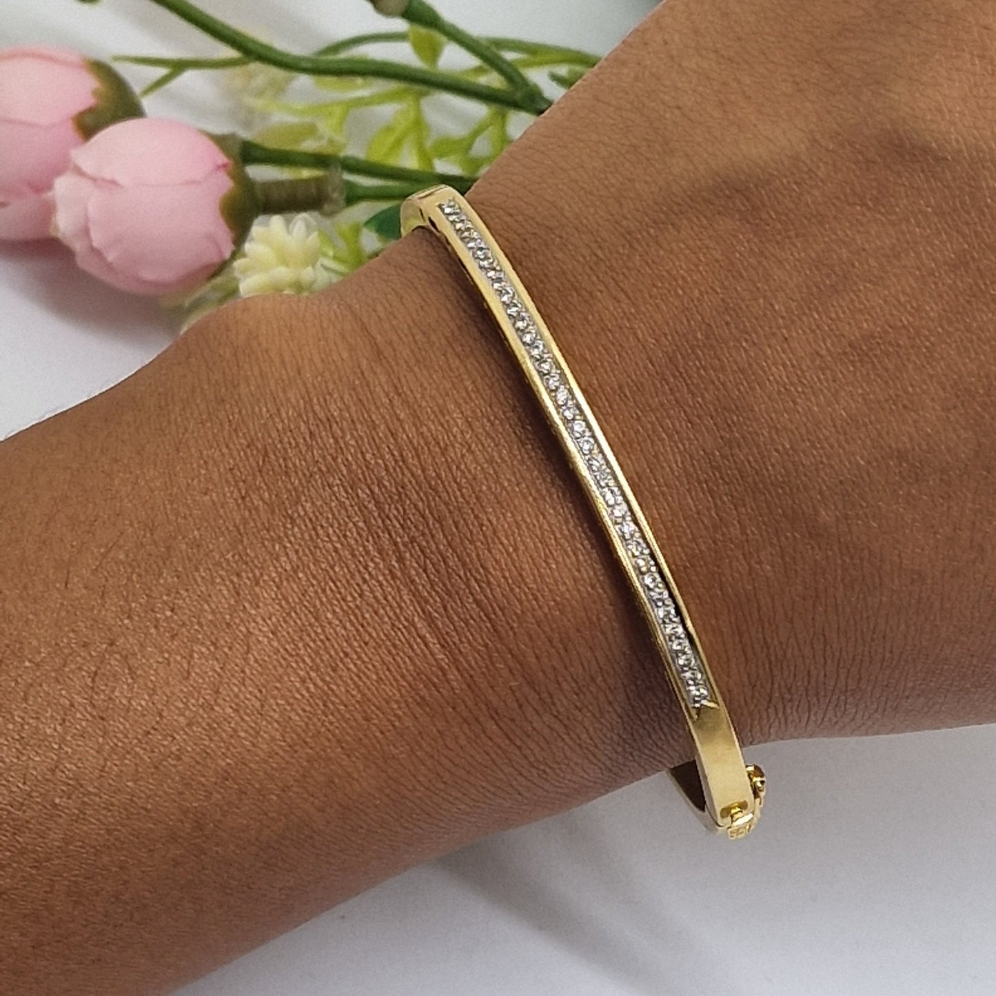 Bracelet Jonc en Or Jaune 18K 14.72 Grs