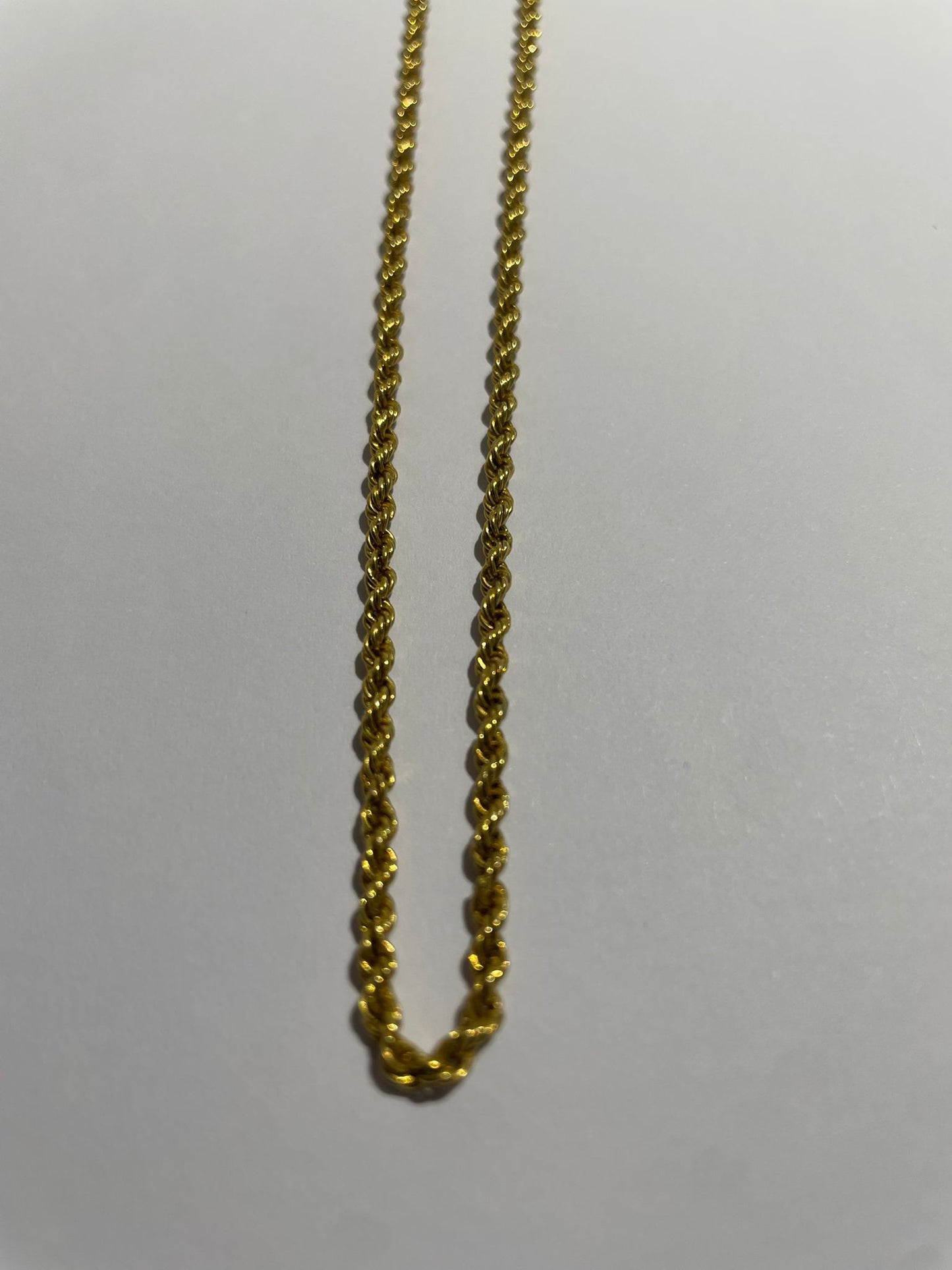 Collier Chaîne Longue en Or Jaune 18k 16.02 Grs