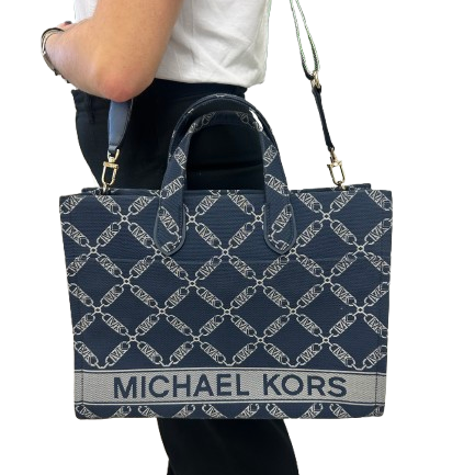 Sac Hobo bleu Michael Kors en jacquard