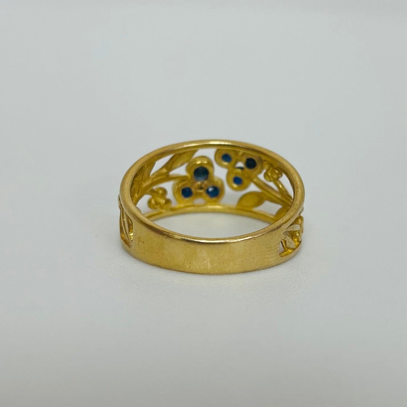 Bague en Or Jaune 18K Taille-55
