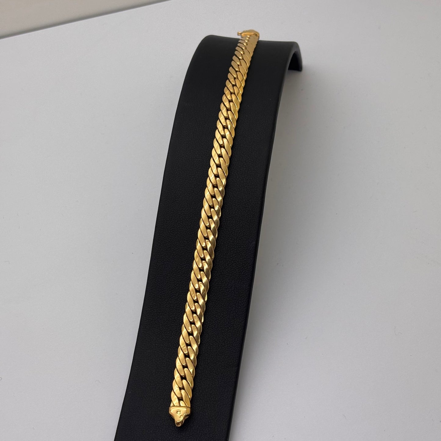 Bracelet Maillon Anglaise en Or Jaune 18K 14.45 Grs