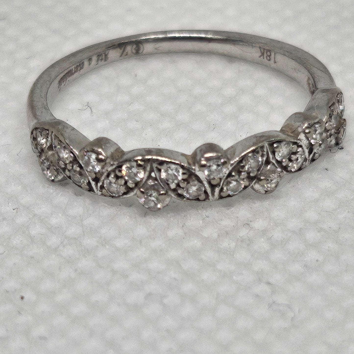 Bagues Or Gris avec 23 Diamants Taille - 50
