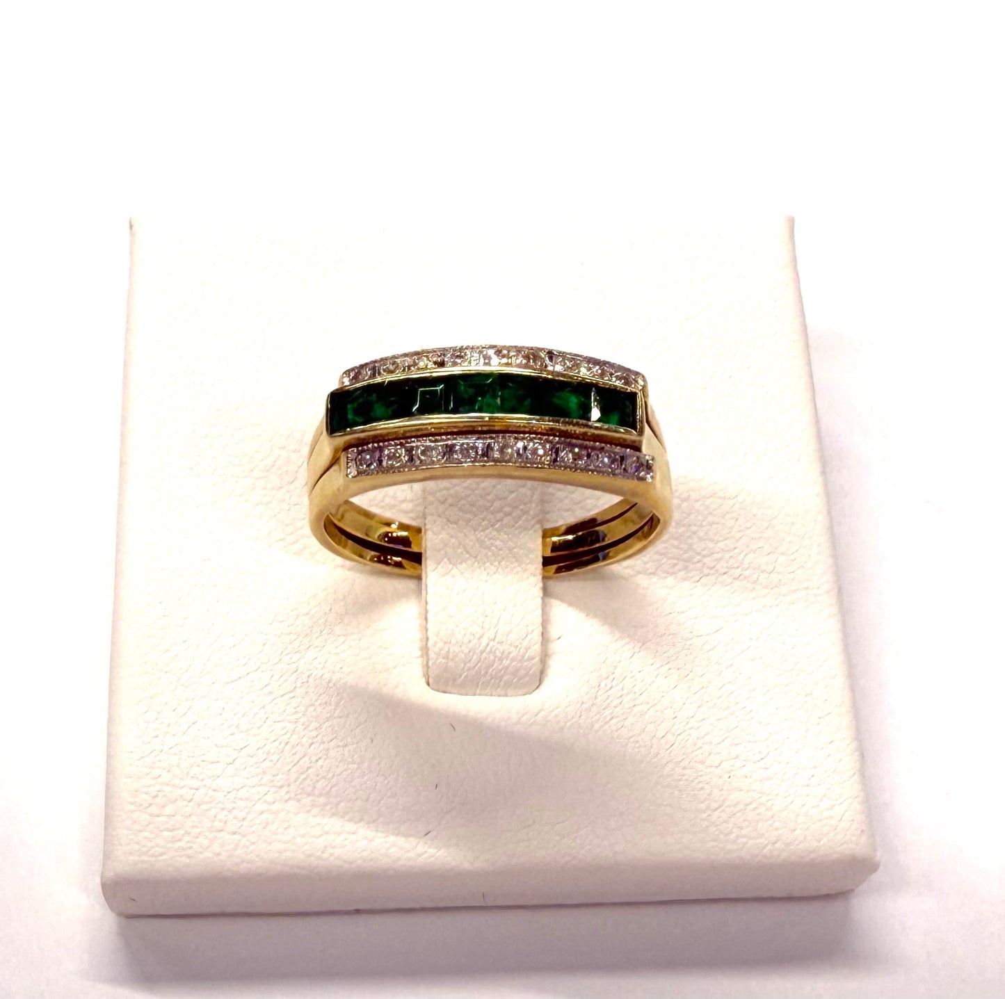 Bagues interchangeables diamants, émeraude, saphir, rubis en Or 18K