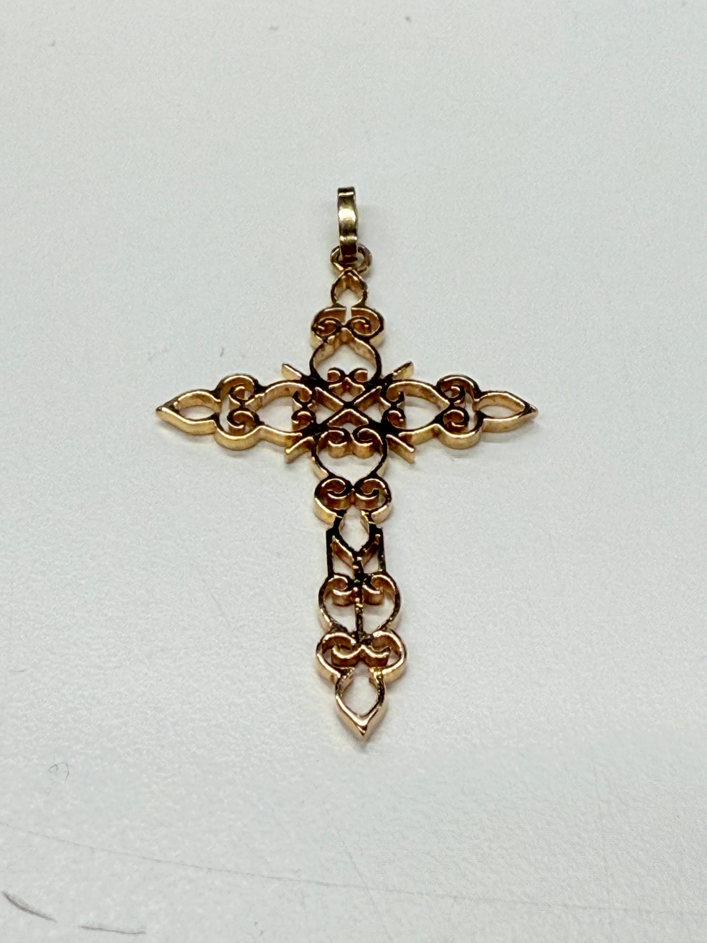 Pendentif Croix en Or Jaune 18k