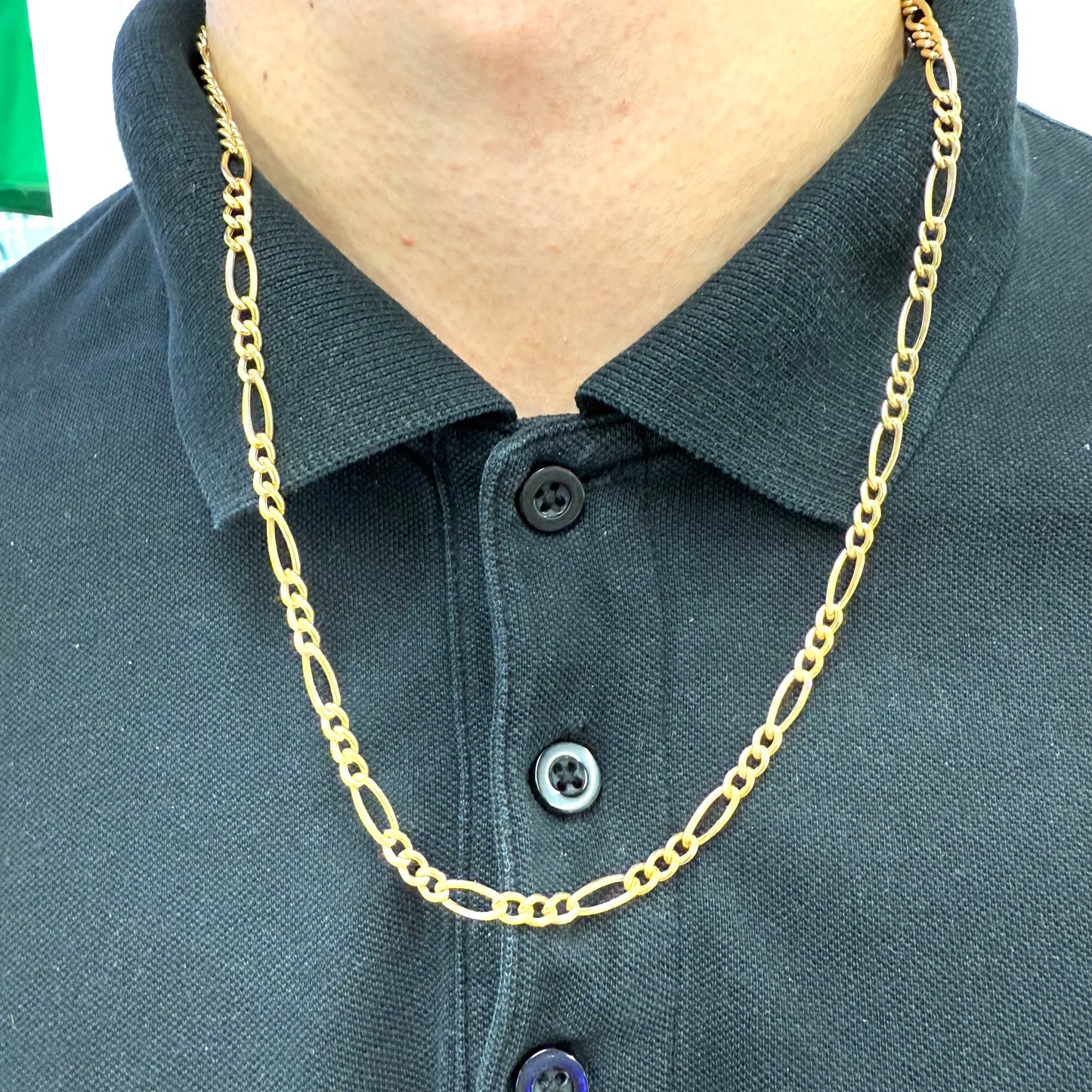 Collier à longue chaîne en or jaune 18 carats – 13,50 Grs