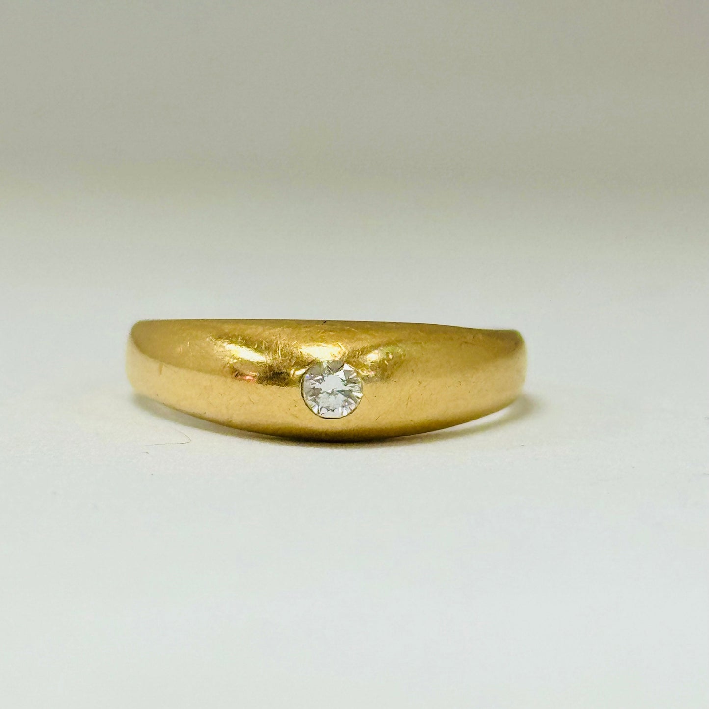 Solitaire en Or Jaune 18K 59-Taille