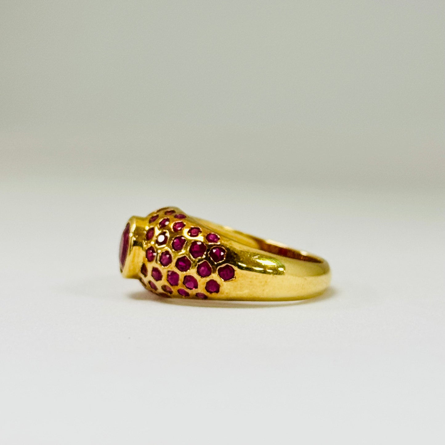 Bague Chevalière en Or Jaune 18K Taille-56
