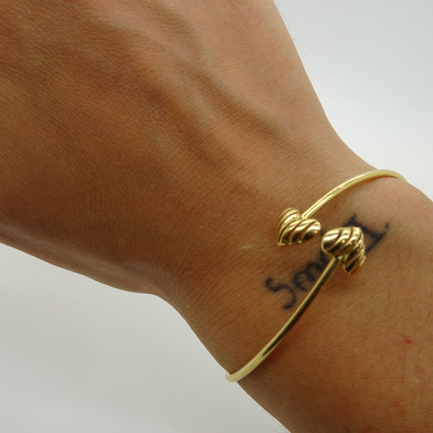 Bracelet jonc en or jaune 18K 3.70 Grs