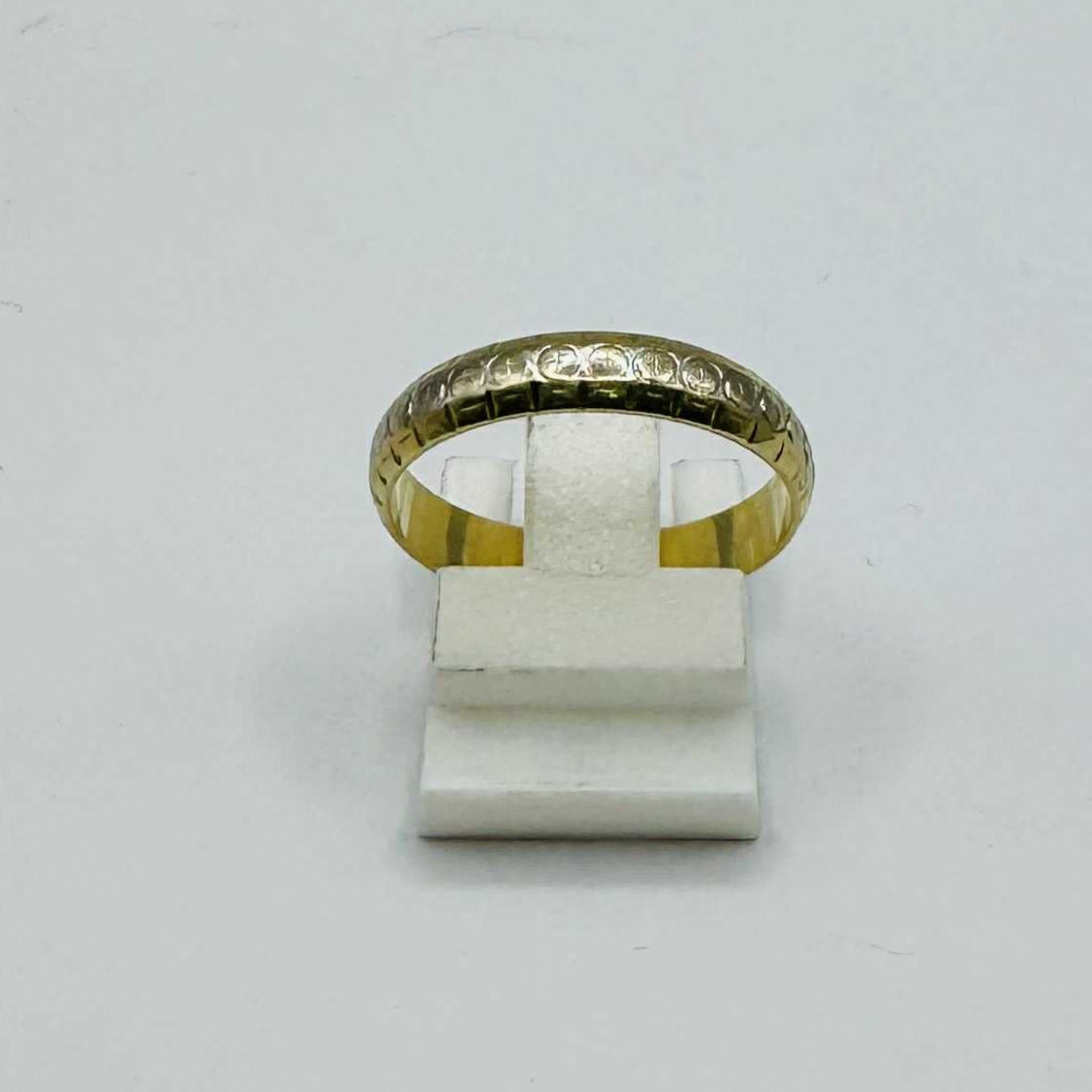 Alliance en Or Jaune et Blanc 18K Taille 57