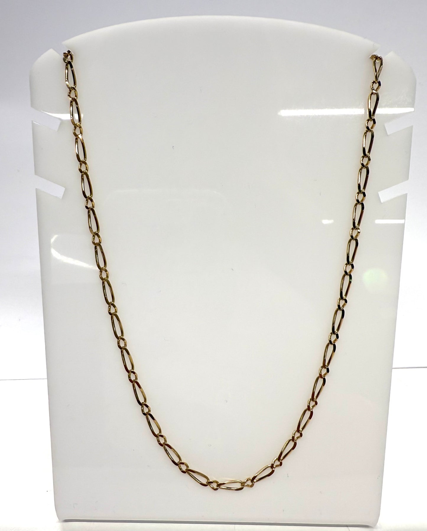 Collier Chaîne Figaro Or Jaune 18k Lg 66