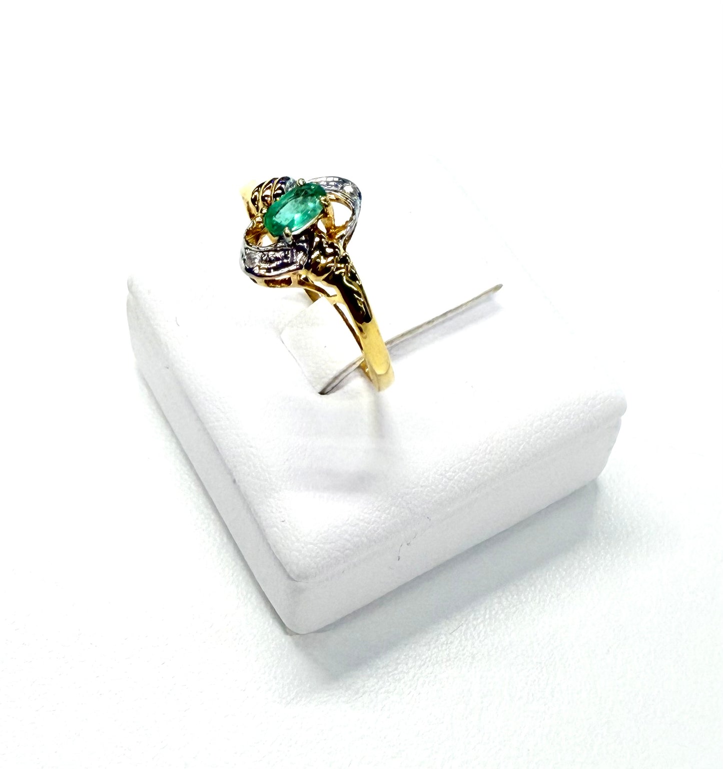 Bague Or Jaune et Blanc 18K 130 Grs - Taille 55