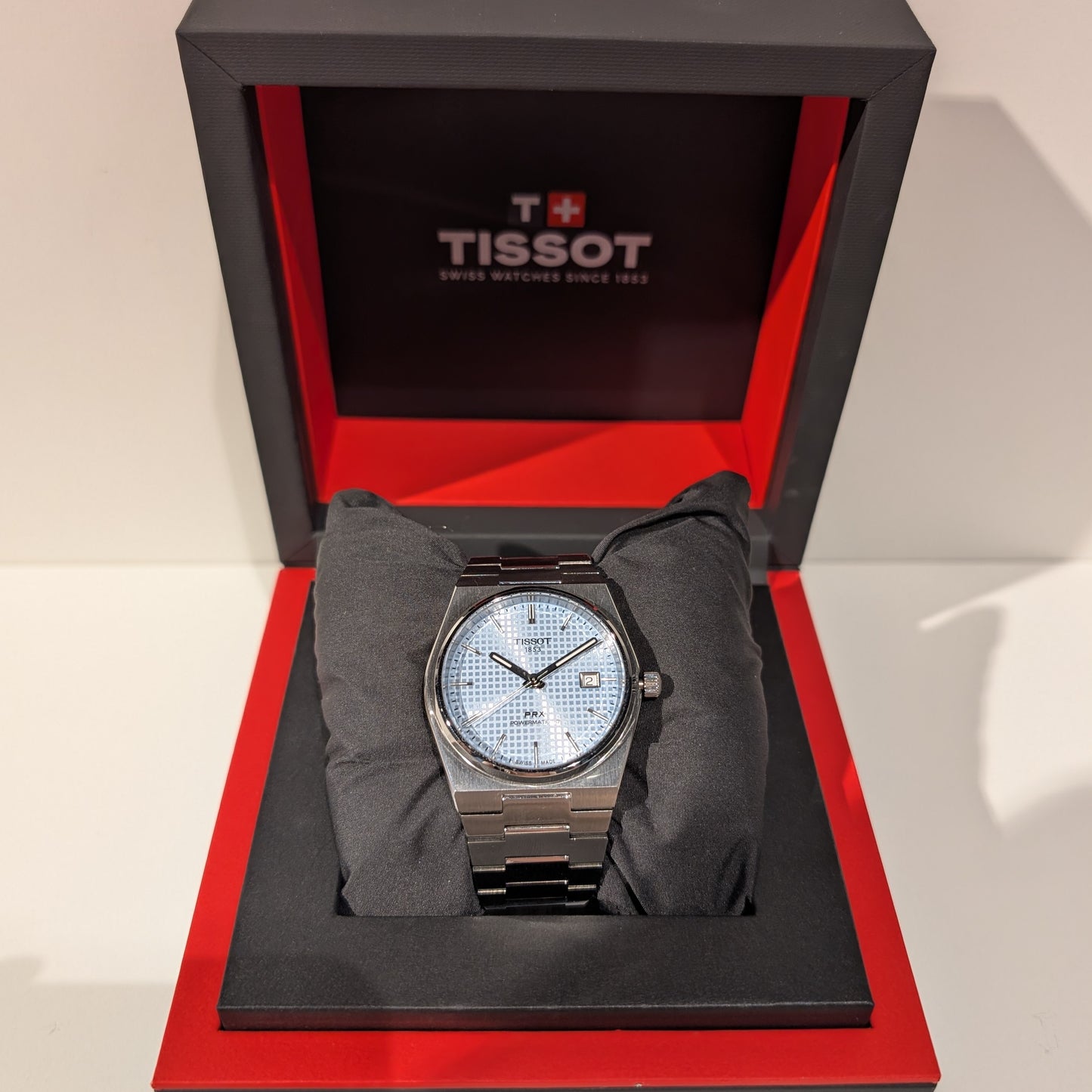 Tissot PRX 40mm Ice blue 2021 - Montre Automatique Acier en Très Bon Etat