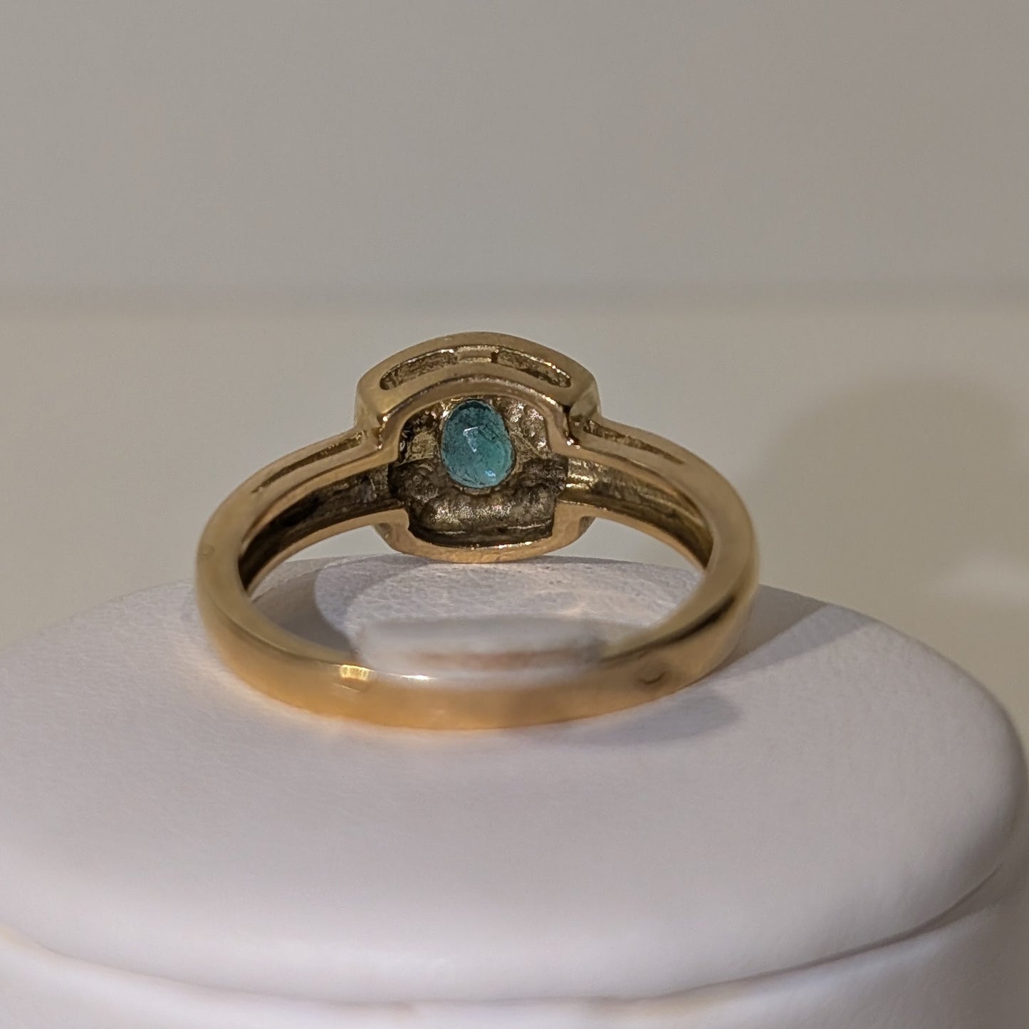 Bague Ancienne avec Pierre 18K Taille-54