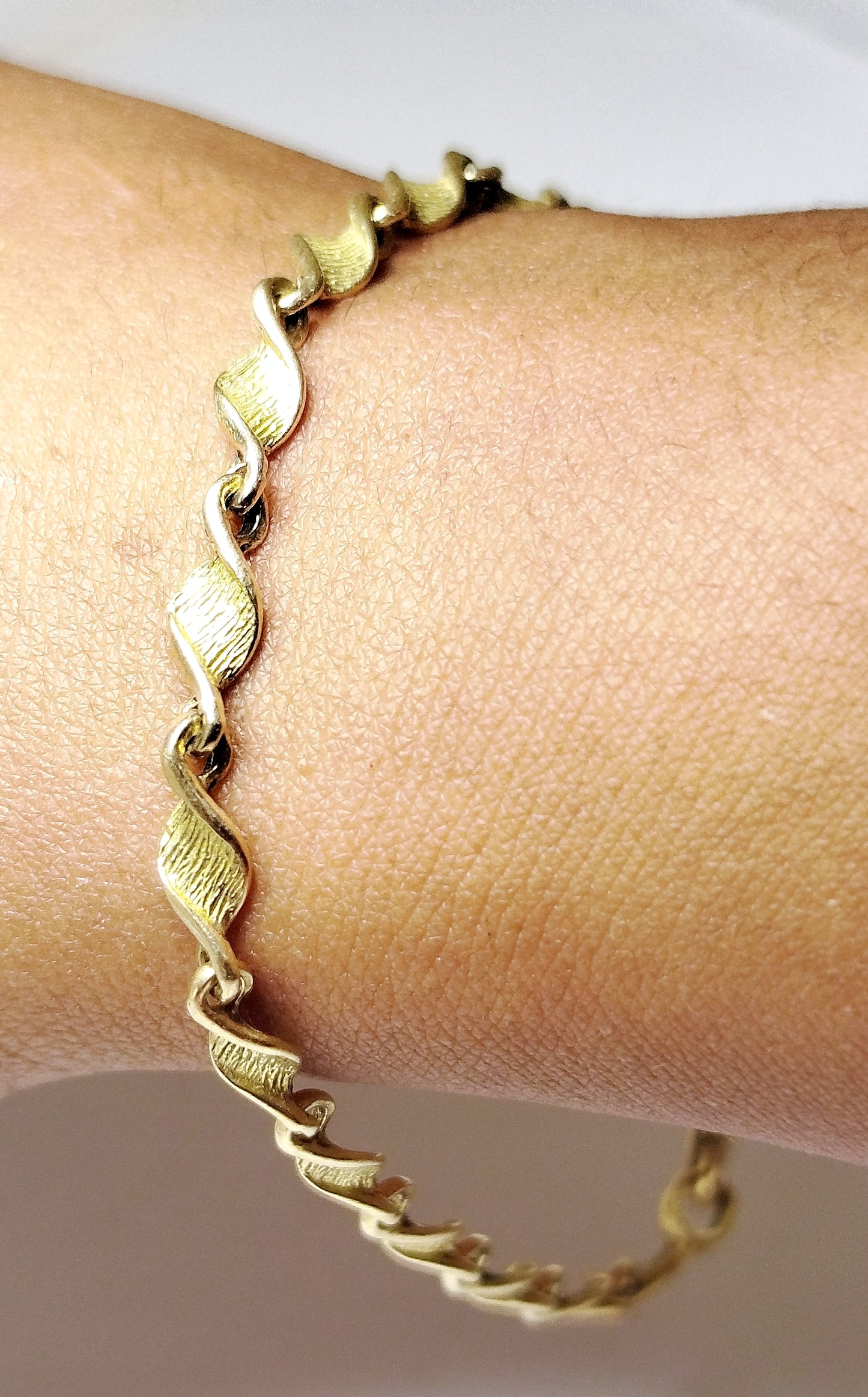 Bracelet Torsadé en Or Jaune 18K 7.10 Grs