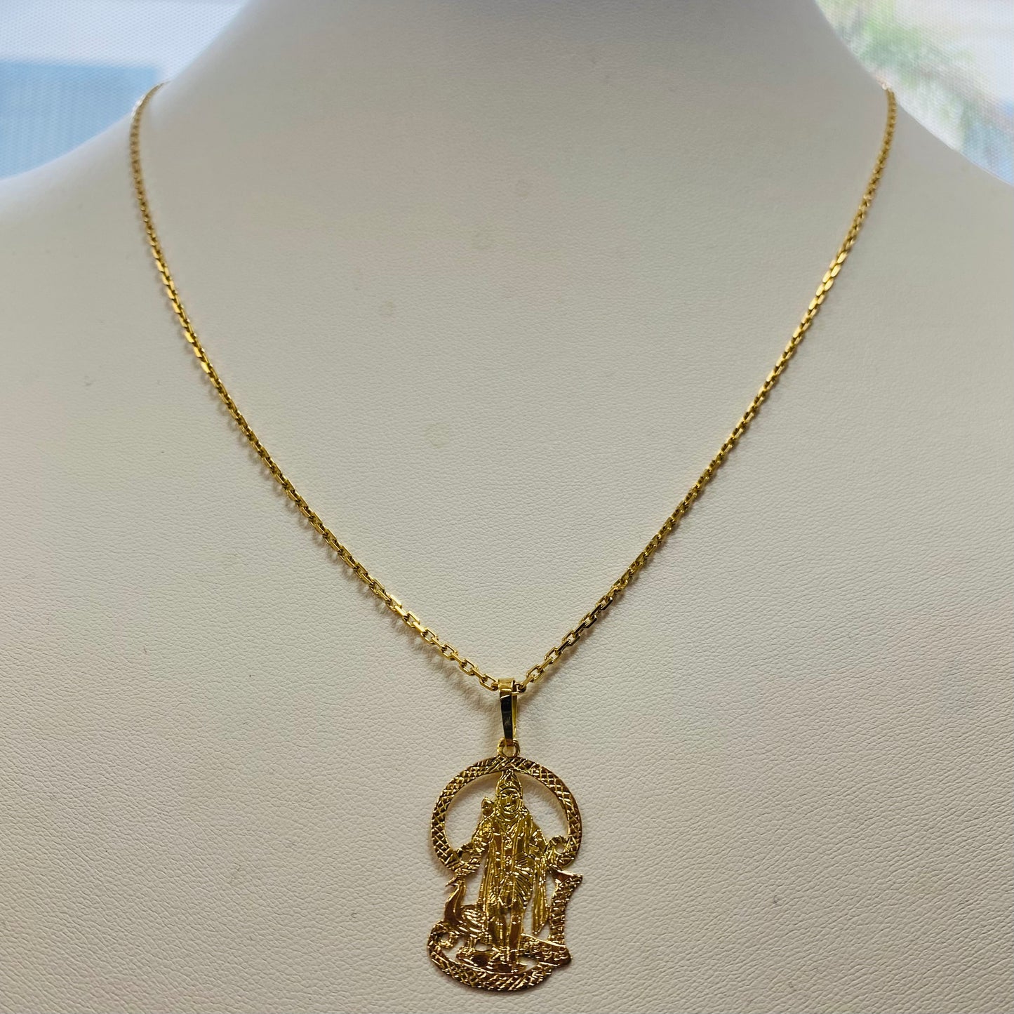 Pendentif Muruga en Or Jaune 18K symbole spirituel