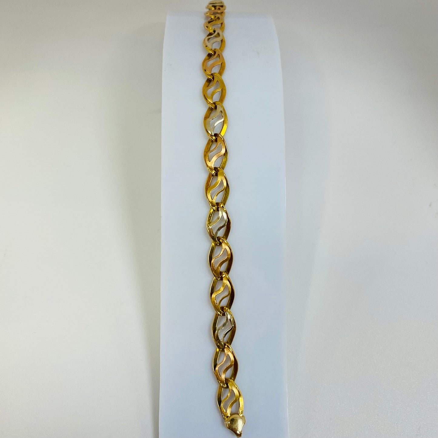 Bracelet Maillon en Or 18 Carats Tête d'Aigle 18 K - 7.88 Grs