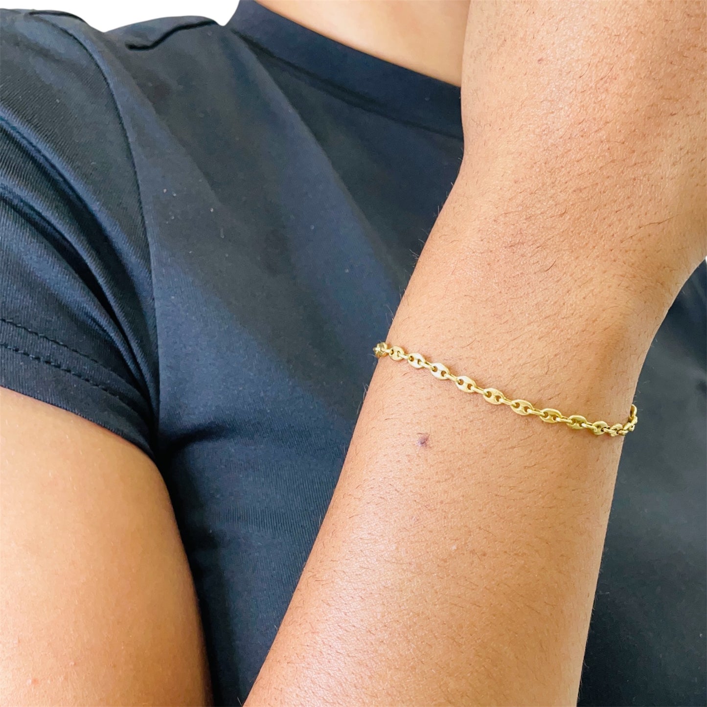 Bracelet Maillon en Or Jaune 18K 4.86 Grs