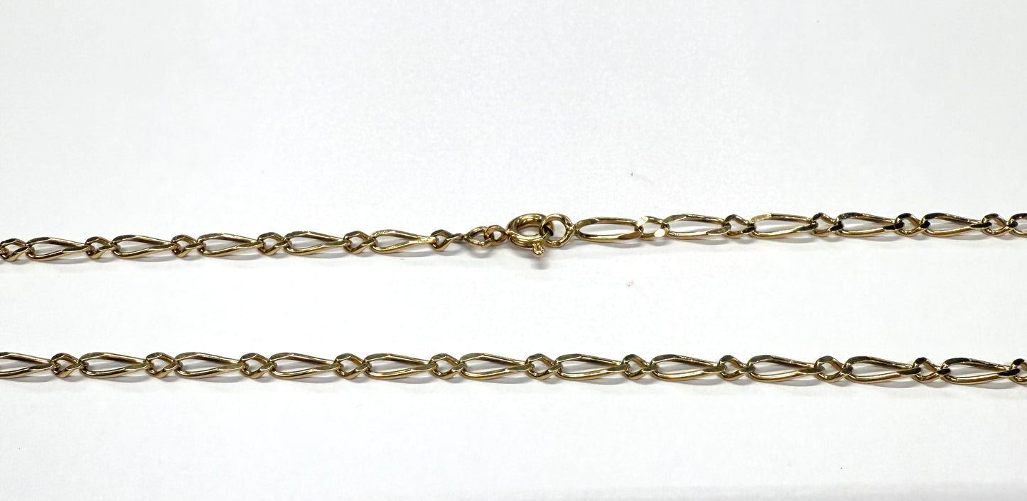 Collier Chaîne Figaro Or Jaune 18k Lg 66