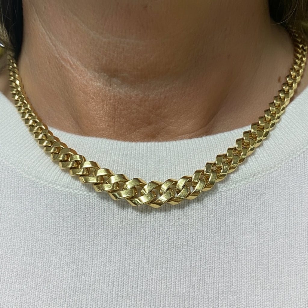 Collier Ras du Cou en Or Jaune 18K - 21.23g