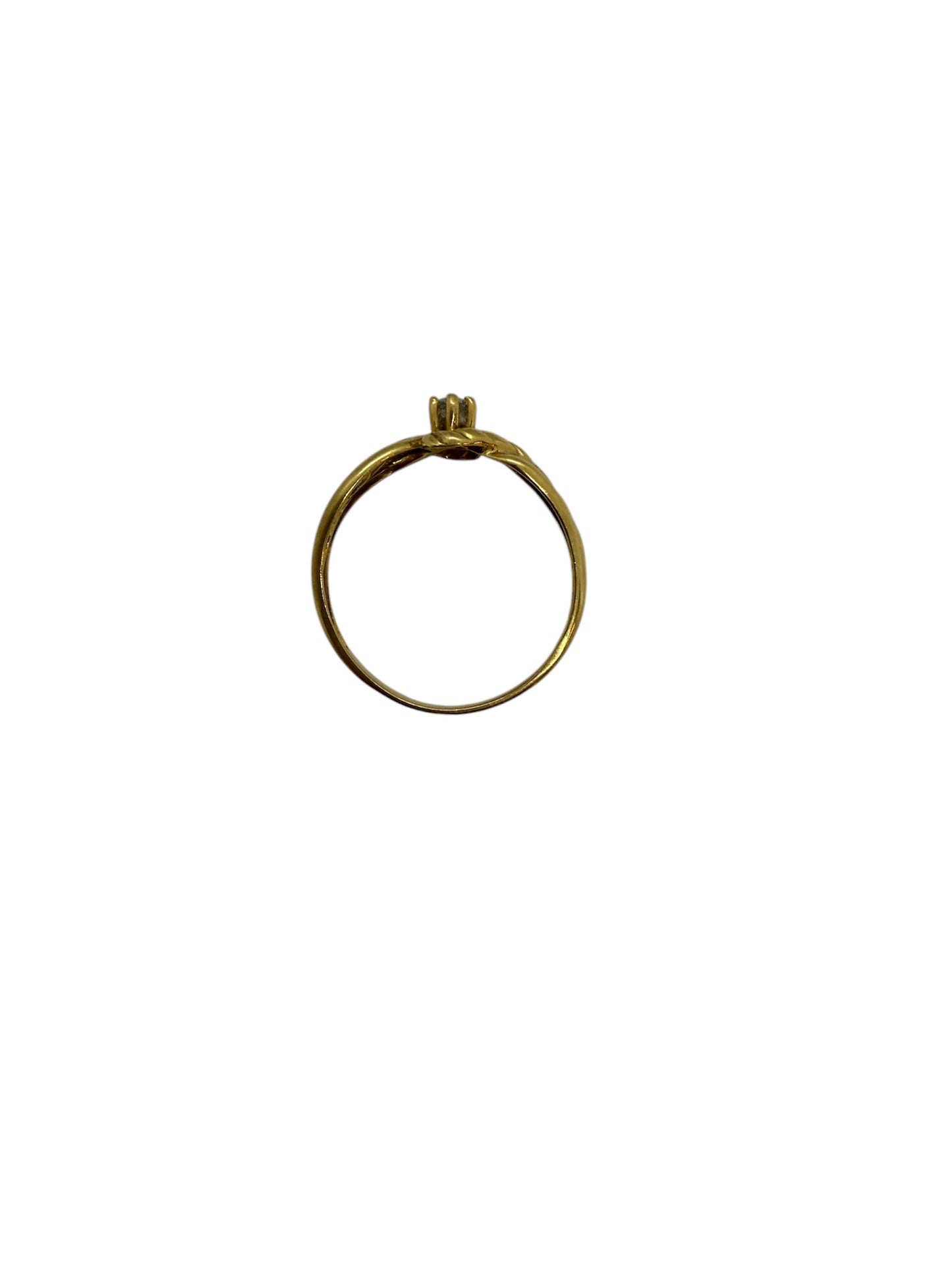 Bague Or Jaune Empierrée 18K Oxyde Zirconium