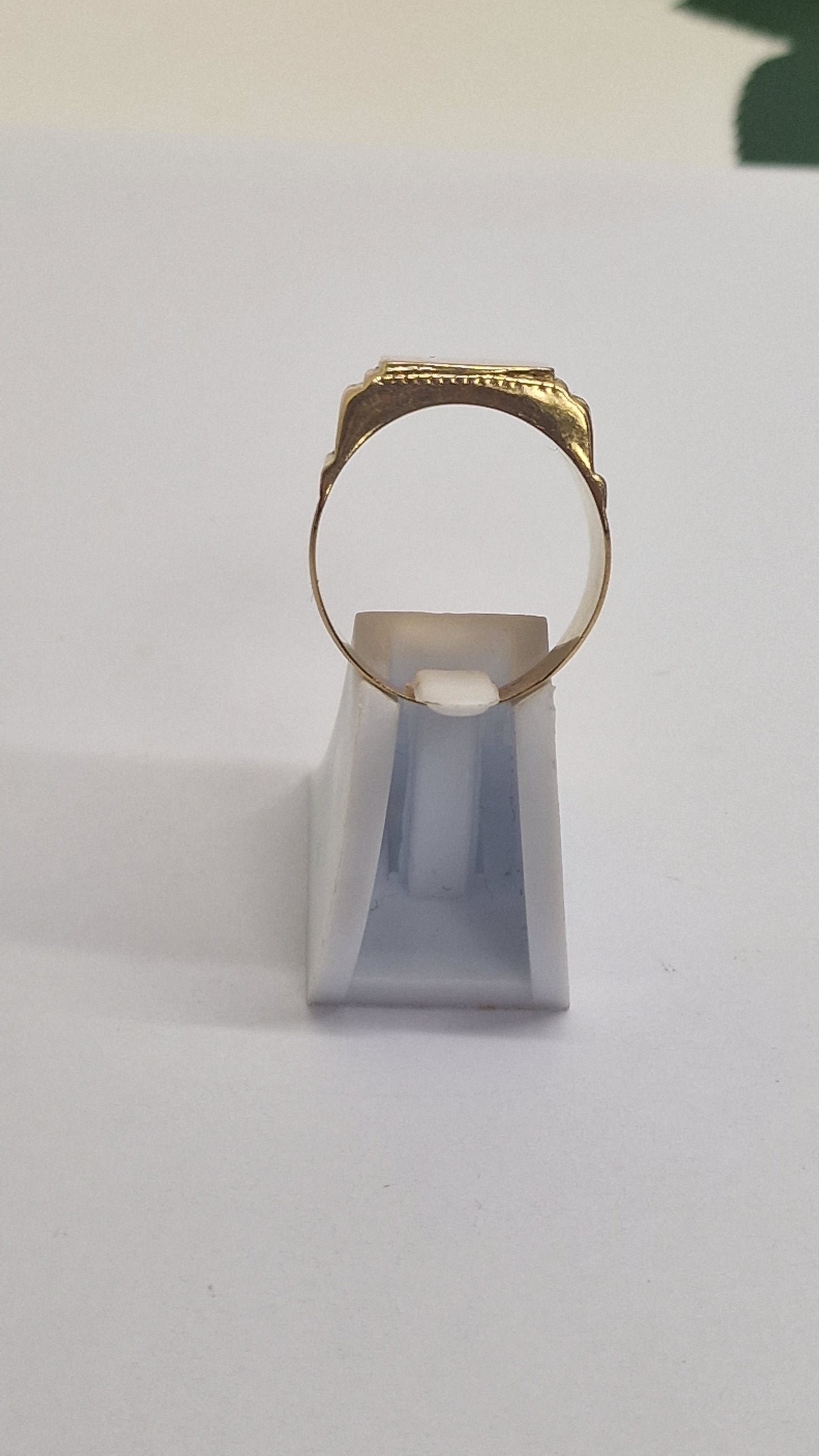 Bague Chevalière en Or Jaune 18K Taille-67