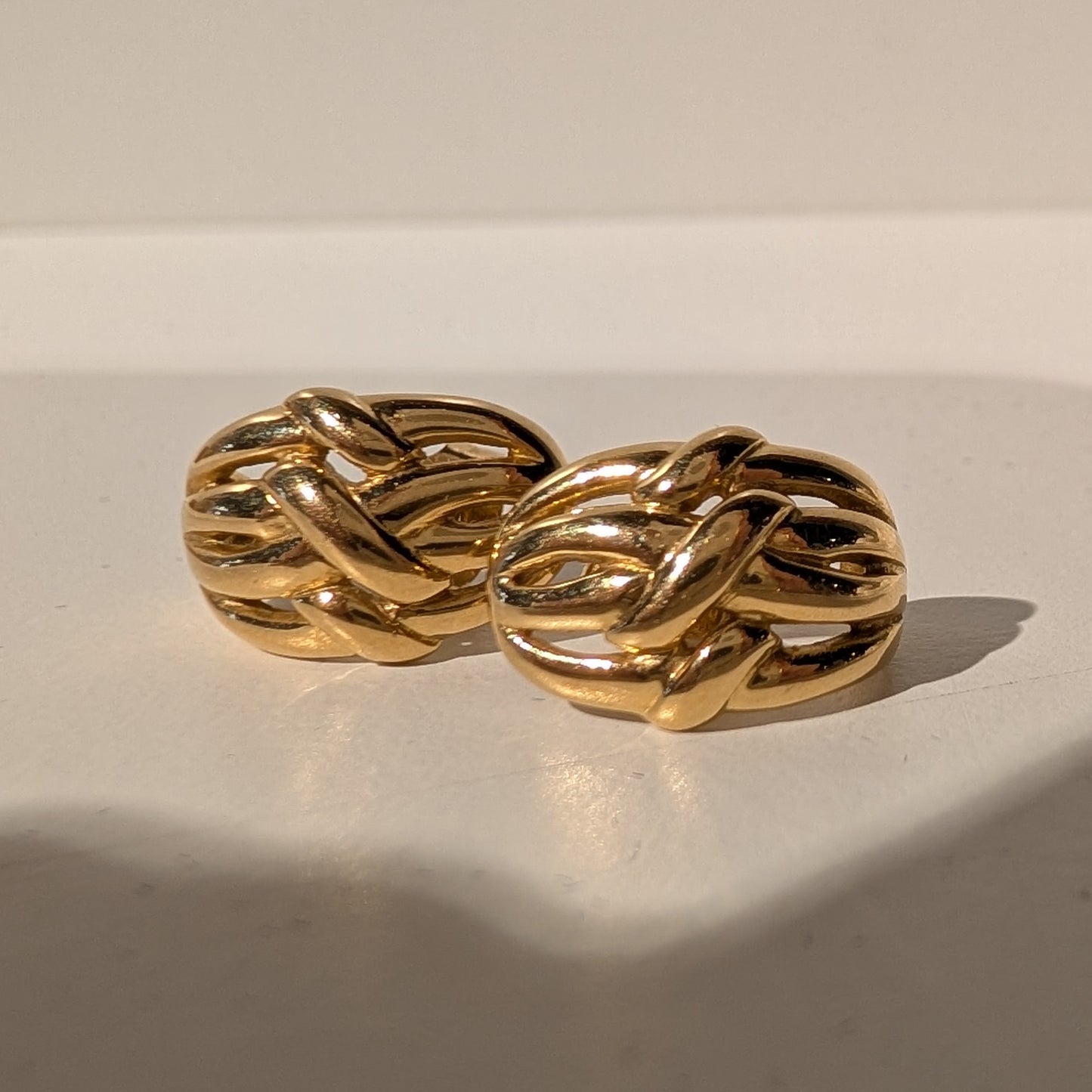 Boucles d'oreilles en Or Jaune 18K 3.71 Grs