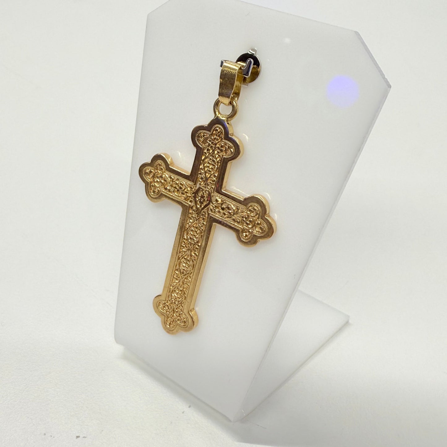 Pendentif Croix en Or Jaune 18k