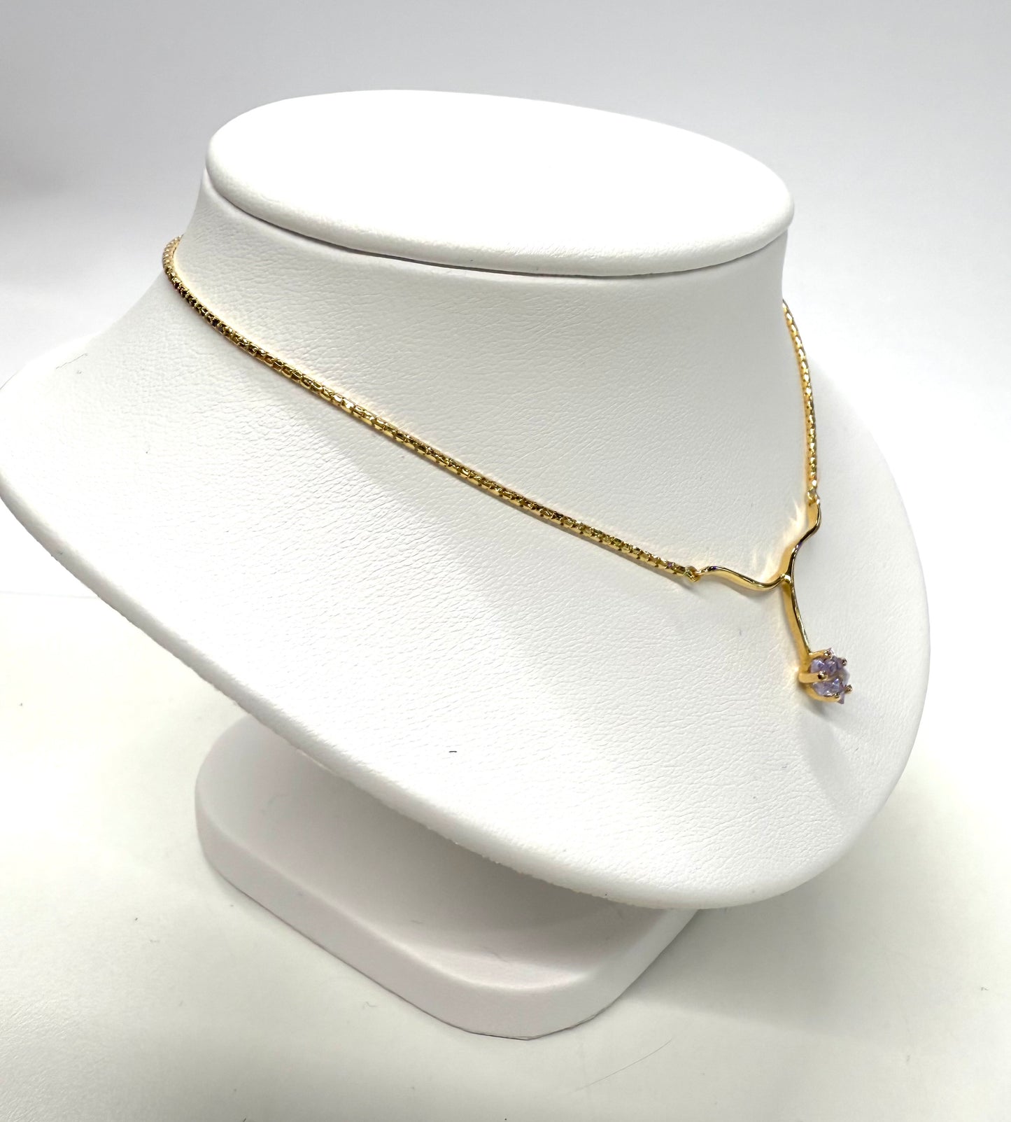 Collier maille Vénitienne en Or Jaune 18K avec Zirconium