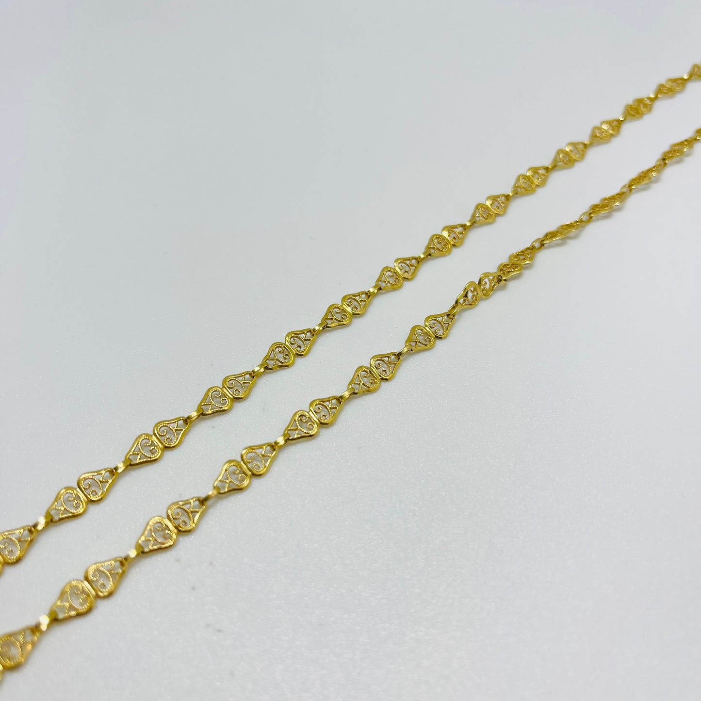 Collier en Or Jaune 18 Carats Filigrane 68 cm